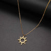 316L Stainless Steel Necklace Plated Ethnic Sun Totem Pendent Necklaces For Charm Women Birthday Party Jewelry - Image 8
