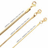 LUXUSTEEL1MM/2MM/3MM Round Snake Chain Necklace For Women Men Golden Stainless Steel Herringbone Choker Jewelry Gift - Image 5