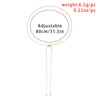 Copper Snake Chain Tassel Necklace with Ball Pendant in Gold-Tone or Silver-Tone - Image 5