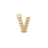 7x8mm Brass Cubic Zirconia Crystal 26 Letter Charms Pendants for Women Necklace Earring Jewelry Accessories Model - Image 8