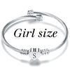 Cute Kids Initial Alphabet Letter Bracelet Bangle Stainless Steel Children Jewelry Cuff Heart Charm Bangles Little Girl Gift - Image 16
