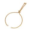 10PCS Bulk Stainless Steel Black/Gold/Rose Gold Slide Bracelets Adjustable Box Chain Boho Bracelet with Rubber Beads - Image 3