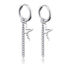 Punk Stainless Steel Chain Hoop Earrings For Women Men Goth Pop Hip Hop Pendants Ear Jewelry Accessories Earring - Image 32
