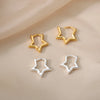 Star Earrings For Women Girl Stainless Steel Minimalist Hoop Piercing Y2K Jewelry - Image 6