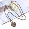 Heart Carved Flower Stripe Locket Pendant Necklace Women Vintage Ancient Brass Opening Photo Box Jewelry Romantic Gift - Image 4