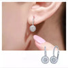 Hoops Dangle Earrings for Women with Dazzling Cubic Zirconia Silver Color Gift Statement Jewelry Drop Ship - Image 4