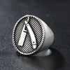 Heavy Sugar Barber Knife Ring Men Gold/Silver Color Stainless Steel Razor Signet Ring Male Cool Punk Style Barber Jewlery - Image 2