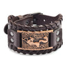 Totem Design Wide Leather Pirate Compass Bracelet Men's Bracelet Celtic Viking Jewelry Compass Bracelet Accessories Party Gifts - Image 30