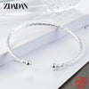 Silver Gold Open Cuff Bracelet&Bangle For Women Wedding Jewelry Gift - Image 4