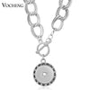 Stainless Steel Chain Vocheng Interchangeable Jewerly Ginger Snap Jewelry Toggle Necklace Pendant for 18mm Snap Charms - Image 28