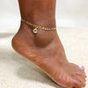 Crystal A-Z Letter Initial Anklets Bracelet for Women,Cuban Link Anklet Stainless Steel Beach Leg Foot Chains - Image 8