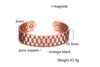 Copper Bracelet Men Magnetic Vintage Adjustable High Magnet Open Cuff Bangles Jewelry for Male Women - Image 17