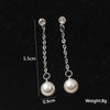 Simulated Pearl Dangle Earrings Korean Women Snowflake Drop Earrings Silver Color Pearl Pendants Earrings - Image 6