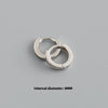 Minimalist Circle Hoop Earrings in 8 mm to 14 mm Sizes - Image 10