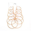 6 Pairs Big Circle Hoop Earrings Set For Women Gold Silver Color Round Earring Wedding Party Ear Jewelry Gift - Image 23
