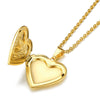 Heart Locket Pendant Necklaces for Women Openable Photo Frame Floral Stainless Steel Necklaces Family Love Collar - Image 4