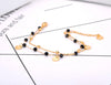 Bohemia Style Stainless Steel Choker Necklace Bracelet Earrings Sets For Women Girls Black Crystal Chain Jewelry - Image 19