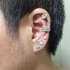 Stainless Steel Cartilage Cuff Earring with 0.8 mm Gauge and 8 mm Shaft - Image 31