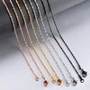 Width 0.9/1.2/1.5mm Stainless Steel Necklace Snake Chain Men Women Choker Gift Jewelry Various Length - Image 1