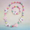 Cartoon Colorful Wooden Unicorn Flower Animal Child Sweater Necklace Bracelet Girl's Gifts Children's Jewelry 2pc - Image 14