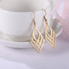 Stainless Steel Symmetrical Geometry Drop Earrings for Women Golden Black Statement Earring Jewelry - Image 9