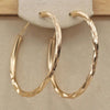 Classic Simple Hoop Earring for Women Gold Color Geometric Pattern Suit Various Occasions Metal Versatile Female Jewelry - Image 3