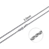2mm-7mm Rope Chain Necklace Stainless Steel Choker Men Women Jewelry Silver Color Chains Gift - Image 14