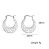 Stainless Steel Pentagram Hoop Earrings for Women Gothic Witchy Star Dangle Earrings Amulet Jewelry - Image 22