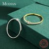 Silver Simple Square Clear CZ Charm Gold Color Finger Rings For Women Wedding Engagement Jewelry - Image 5