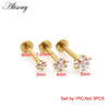 1pc 16G Star Zircon Stainless steel Lip Labret Rings Prong Setting Ear Tragus Cartilage Earrings Piercing Body Jewelry - Image 9