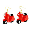 Cute Dangly Earrings Jewelry Handmade Earrings Summer Unusual Hook Earrings Women Girls Dangly Motorcycle Dice - Image 4