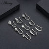 1pc Zirconia Fake Piercing Clip Nose Ring Body Jewelry for Women Ear Cuffs Heart Cross Star Leaf Flowers Clip Nose Rings - Image 3