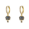 Hecheng,1 pair,Small Bell Eariings,Bell shaped Jewelry,for Women Jingle Bell Earrings,Rhinestone Gifts - Image 14