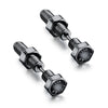 Small Black Punk Stud Earrings For Women Men Boy Zircon Geometry Stainless Steel Jewelry Accessories Earrings - Image 34
