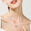 Small Puffed Heart Pendant Necklace on Snake Chain 40cm to 75cm - Image 2