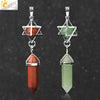 Csja Stone Pendant Merkaba Locket Pendulum Hexagonal Prism Crystal Long Pendants for Necklaces Women Jewelry - Image 4
