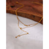 Bling Cubic Zirconia Layered Long Pendant Necklace Women Stainless Steel Chain Choker Necklace Accessories - Image 3
