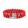 2Pcs/Set Wooden Beaded Buddha Bracelet Stone Bracelets for Men Women Buddhist Meditation Rosary Jewelry Gift - Image 3