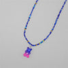 Gummy Bear Pendant Choker with Multicolor Resin Beads - Image 11