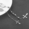 Stainless Steel Vintage Cross Bohemia Religious Rosary Pendant Necklace For Women Men Charm Jewelry Gifts - Image 26