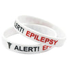 Alert Epilepsy Bracelet Warning Language Silicone Bracelet Engraved and Colored Bracelet - Image 8