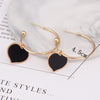 Cool Black Color Flower Drop Earrings for Women Geometry Round Heart Leaf Butterfly Crystal Party Jewelry Summer Gift - Image 17