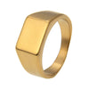 Valily 10MM Simple Signet Ring Stainless Steel Chunky Jewelry - Image 7