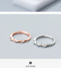 Modian Radiant Zircon Geometric Twist Open Adjustable Sterling Silver 925 Ring for Women Luxury Wedding Gift Fine Jewelry