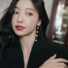 Korean Simple Baroque Pearl Tassel Long Earrings For Woman Gothic Girl's Elegant Jewelry Wedding Party Set Accessories - Image 4