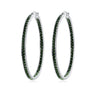 9 Tone Rose Gold Silver Plated Black Hoop Earrings Stainless Steel CZ Crystal Big Round Circle Rock Punk Fully-Jewelled - Image 10