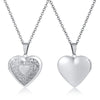Delicate Floral Oval Heart Locket Pendant Necklaces for Women,Stainless Steel Photo Frame Promise Love Keepsake Gift - Image 12