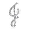 Rinhoo A-Z 26 Letter Word Cute Brooch For Women Men Rhinestone Crystal Silver Color Metal Pins Jewelry Accessories Birthday Gift - Image 9