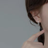 Silver Simple Oval Glossy Huggies Ear Buckle for Women Bohemian European piercing Earrings Jewelry - Image 4