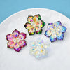 Shining Glass Flower Brooches For Women 14-color Beauty Office Party Brooch Pin Year Gifts - Image 5